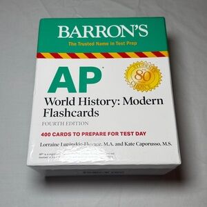 Barron’s AP World History 4th Edition Study Test Prep Flashcards EUC
